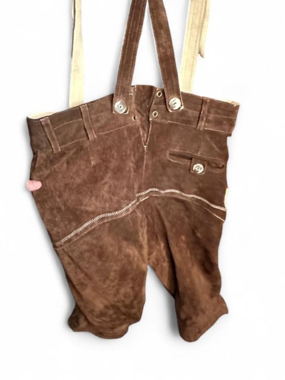 Lederhosen Men Oktoberfest – Kniebund Bavarian Traditional German Suede Leather - Picture 6 of 8